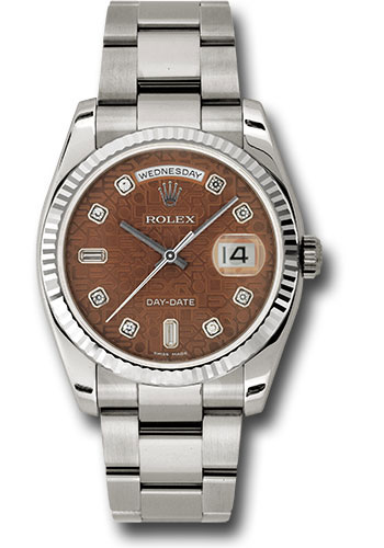 Rolex Watches - Day-Date 36 White Gold - Fluted Bezel - Oyster - Style No: 118239 hbjdo