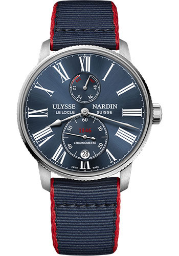 Ulysse Nardin 1183 310 3A 0A Marine Torpilleur 42mm SS Fabric