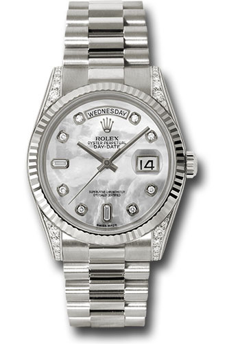 Rolex 118339 mdp Day-Date 36 (WG|Fluted 