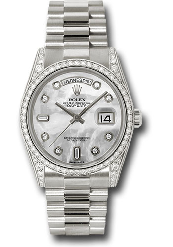 Rolex 118389 mdp Day-Date 36 White Gold 
