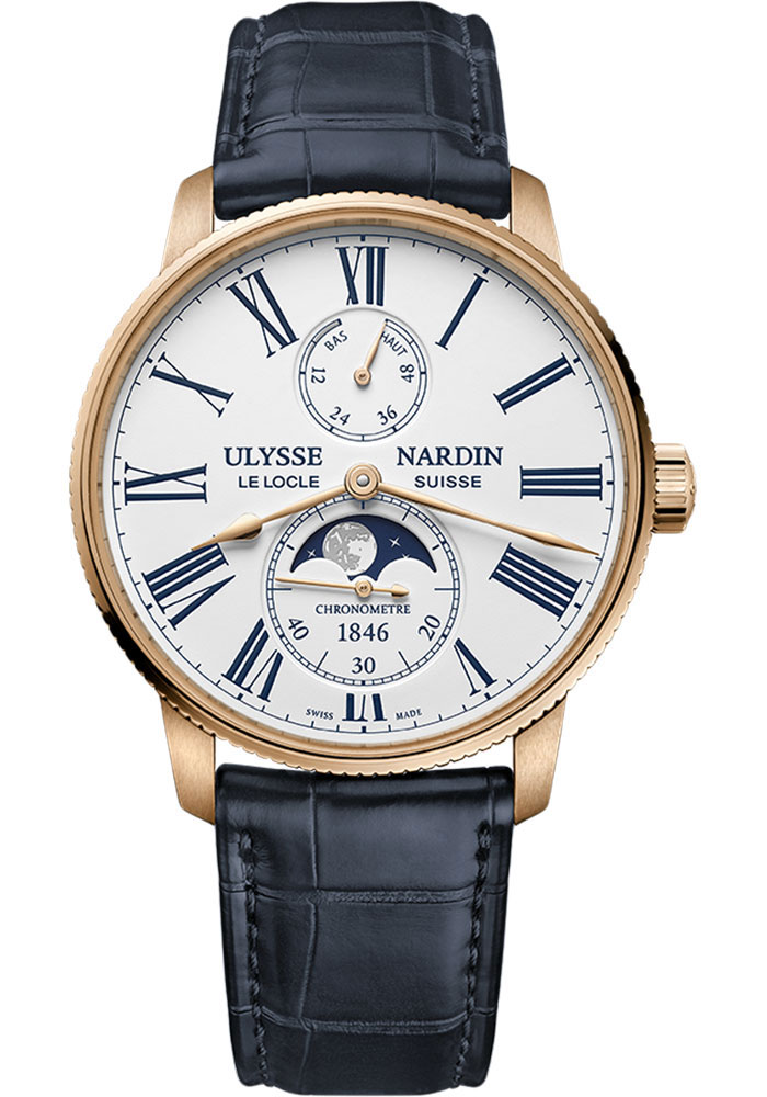 Ulysse Nardin Watches - Marine Torpilleur Moonphase - Style No: 1192-310-0A/1A