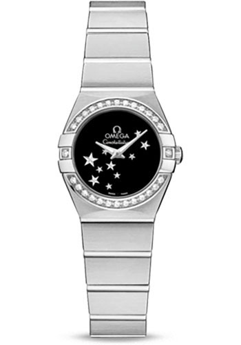 Omega Watches - Constellation Quartz 24 mm - Brushed Stainless Steel - Style No: 123.15.24.60.01.001
