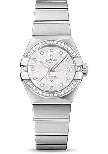 Omega Watches - Constellation Co-Axial 27 mm - Brushed Stainless Steel - Style No: 123.15.27.20.55.002