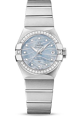 Omega Watches - Constellation Co-Axial 27 mm - Brushed Stainless Steel - Style No: 123.15.27.20.57.001