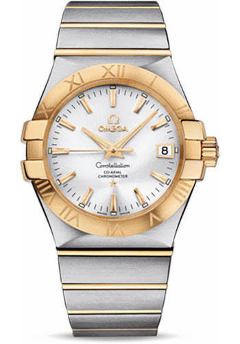 Omega Watches - Constellation Co-Axial 35 mm - Brushed Steel and Yellow Gold - Style No: 123.20.35.20.02.002