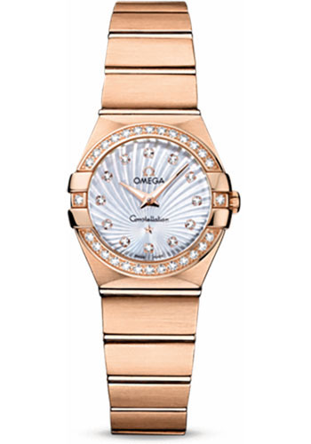 Omega Watches - Constellation Quartz 24 mm - Brushed Red Gold - Style No: 123.55.24.60.55.001