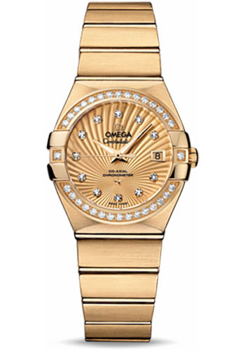 Omega Watches - Constellation Co-Axial 27 mm - Yellow Gold - Style No: 123.55.27.20.58.001