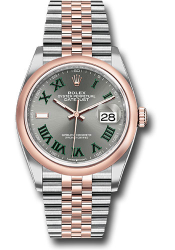 Rolex Watches - Datejust 36 Steel and Pink Gold - Domed Bezel - Jubilee - Style No: 126201 slgrj