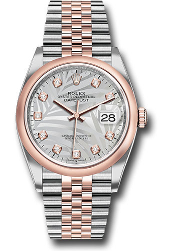 Rolex Watches - Datejust 36 Steel and Pink Gold - Domed Bezel - Jubilee - Style No: 126201 spmdj