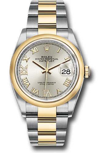 Rolex 126203 sdr69o Datejust 36 Steel YG Domed Bez Oyster