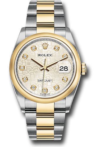 Rolex Watches - Datejust 36 Steel and Yellow Gold - Domed Bezel - Oyster - Style No: 126203 sjdo