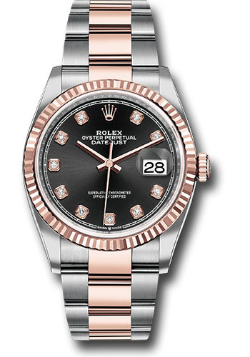 rolex datejust rose gold and silver