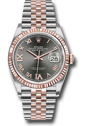 Rolex Watches - Datejust 36 Steel and Pink Gold - Fluted Bezel - Jubilee - Style No: 126231 dkrdr69j