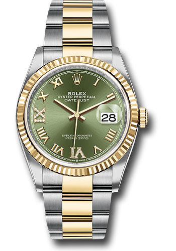 rolex datejust oystersteel and yellow gold