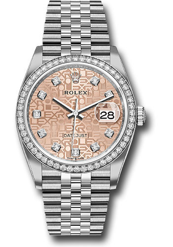 Rolex Watches - Datejust 36 Steel and White Gold - Diamond Bezel - Jubilee - Style No: 126284RBR pjdj