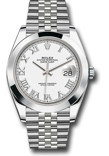 Rolex Watches - Datejust 41 Steel - Smooth Bezel - Jubilee - Style No: 126300 wrj