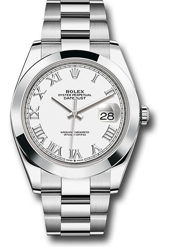 Rolex Watches - Datejust 41 Steel - Smooth Bezel - Oyster - Style No: 126300 wro