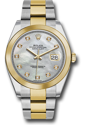 Rolex Datejust 41 Steel and Yellow Gold - Smooth Bezel - Oyster