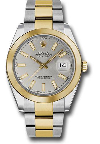 Rolex Watches - Datejust 41 Steel and Yellow Gold - Smooth Bezel - Oyster - Style No: 126303 sio