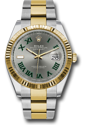 Rolex Watches - Datejust 41 Steel and Yellow Gold - Fluted Bezel - Oyster - Style No: 126333 slgro