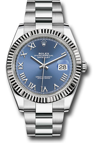 rolex datejust 41 blue dial oyster bracelet