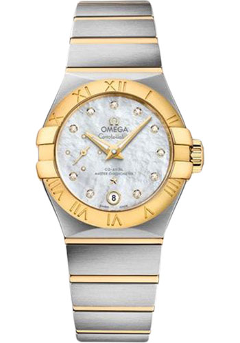 Omega Watches - Constellation Co-Axial Small Seconds - 27 mm - Steel and Yellow Gold - Style No: 127.20.27.20.55.002