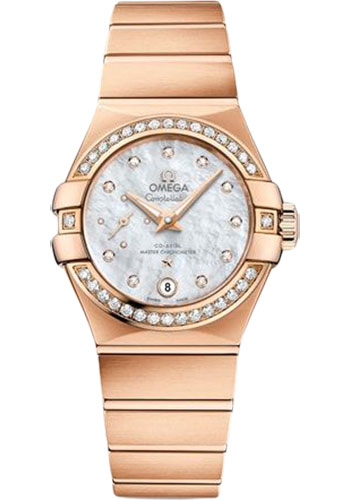 Omega Watches - Constellation Co-Axial Small Seconds - 27 mm - Red Gold - Style No: 127.55.27.20.55.001