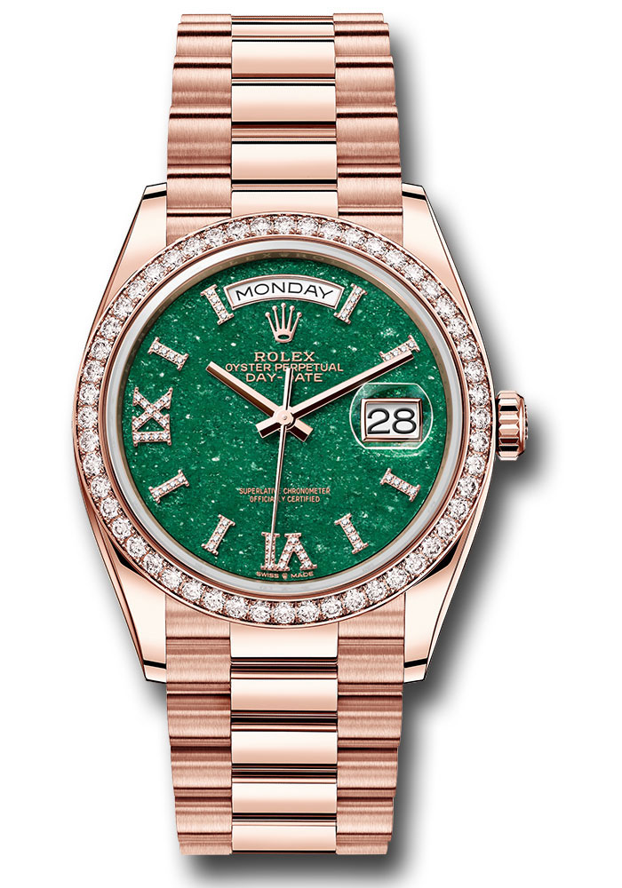 Rolex Watches - Day-Date 36 Everose Gold - 52 Dia Bezel - President - Style No: 128345rbr gavdidrp