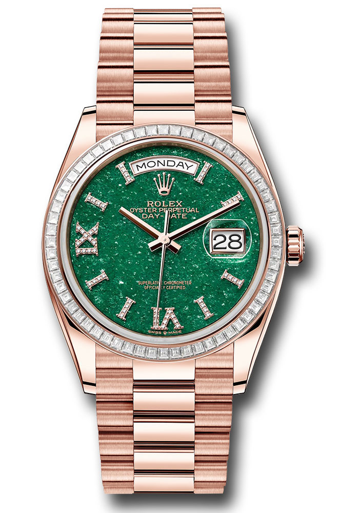 Rolex Watches - Day-Date 36 Everose Gold - 52 Dia Bezel - President - Style No: 128395tbr gavdidrp