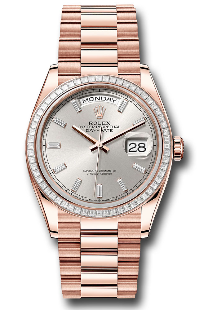 Rolex Watches - Day-Date 36 Everose Gold - 52 Dia Bezel - President - Style No: 128395tbr sbdp