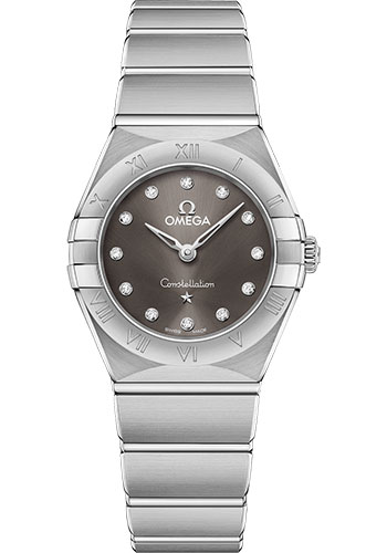 Omega Watches - Constellation Manhattan Quartz 25 mm - Stainless Steel - Style No: 131.10.25.60.56.001