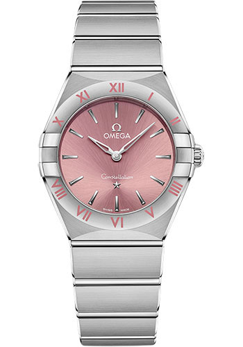 Omega Watches - Constellation Quartz 28 mm - Brushed Stainless Steel - Style No: 131.10.28.60.11.001