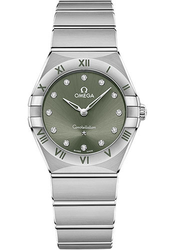 Omega Watches - Constellation Quartz 28 mm - Brushed Stainless Steel - Style No: 131.10.28.60.60.001