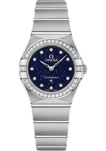 Omega Watches - Constellation Manhattan Quartz 25 mm - Stainless Steel - Diamond Bezel - Style No: 131.15.25.60.53.001