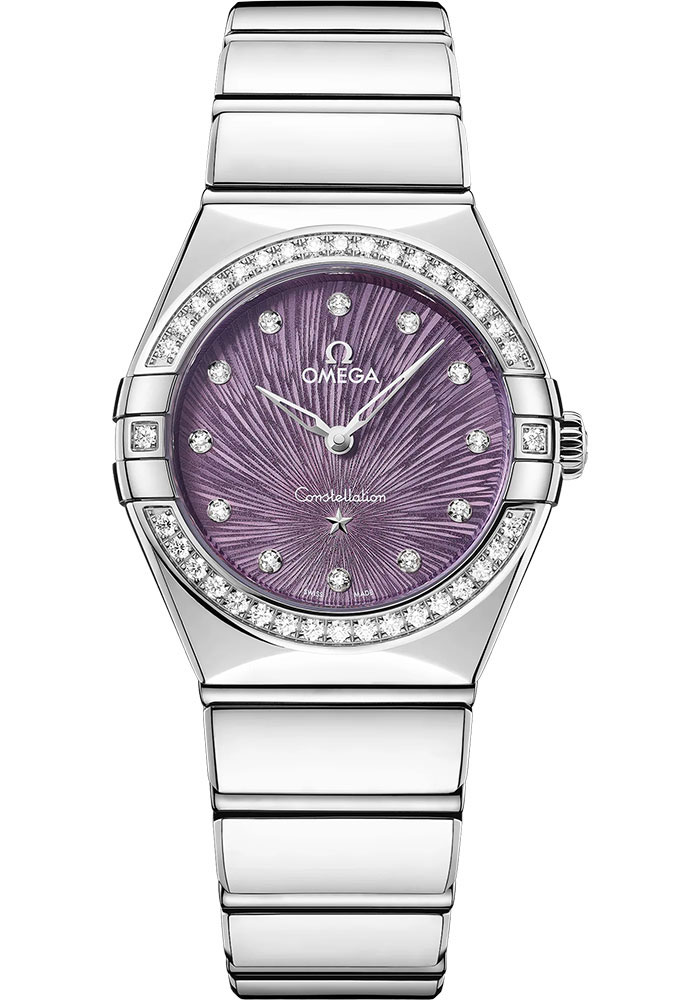 Omega Watches - Constellation Manhattan Quartz 28 mm - Stainless Steel - Style No: 131.15.28.60.60.001