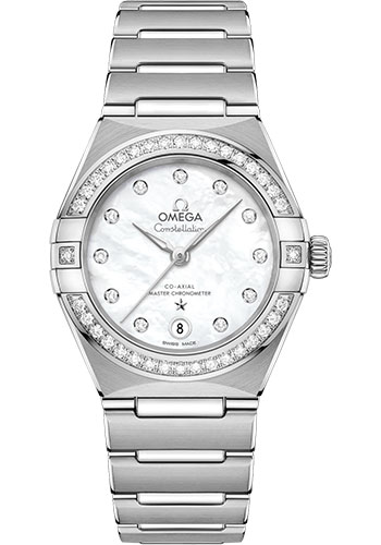 Omega Watches - Constellation Manhattan 29 mm - Stainless Steel - Diamond Bezel - Style No: 131.15.29.20.55.001