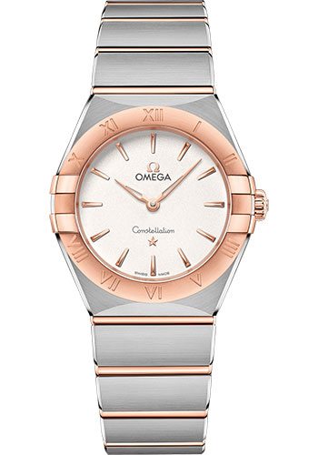 Omega Watches - Constellation Manhattan Quartz 28 mm - Steel and Sedna Gold - Style No: 131.20.28.60.02.001