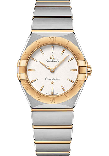 Omega Watches - Constellation Manhattan Quartz 28 mm - Steel and Yellow Gold - Style No: 131.20.28.60.02.002