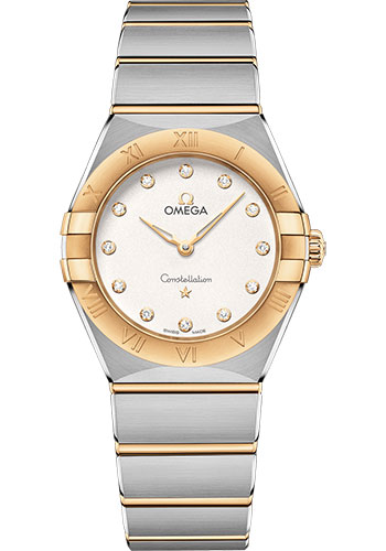 Omega Watches - Constellation Manhattan Quartz 28 mm - Steel and Yellow Gold - Style No: 131.20.28.60.52.002