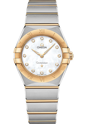 Omega Watches - Constellation Manhattan Quartz 28 mm - Steel and Yellow Gold - Style No: 131.20.28.60.55.002