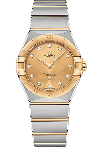 Omega Watches - Constellation Manhattan Quartz 28 mm - Steel and Yellow Gold - Style No: 131.20.28.60.58.001