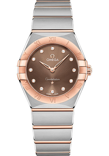 Omega Watches - Constellation Manhattan Quartz 28 mm - Steel and Sedna Gold - Style No: 131.20.28.60.63.001