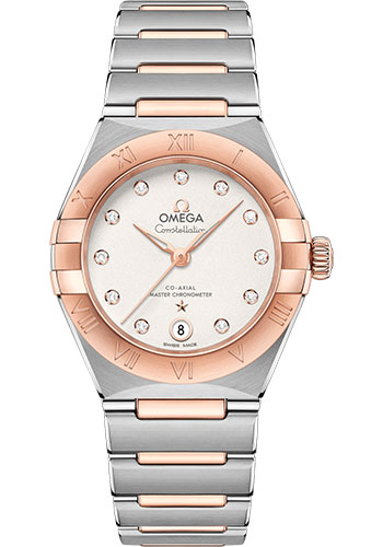 Omega Watches - Constellation Manhattan 29 mm - Steel and Sedna Gold - Style No: 131.20.29.20.52.001