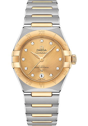 Omega Watches - Constellation Manhattan 29 mm - Steel and Yellow Gold - Style No: 131.20.29.20.58.001