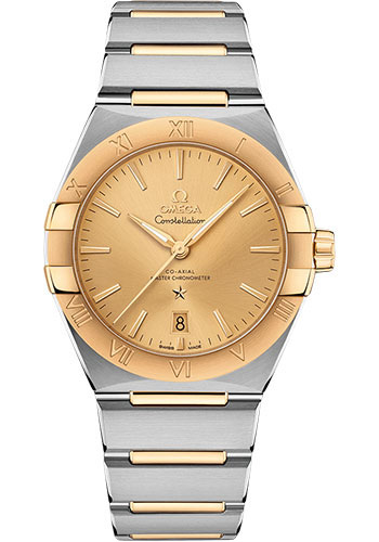 Omega Watches - Constellation Manhattan 39 mm - Steel and Yellow Gold - Style No: 131.20.39.20.08.001