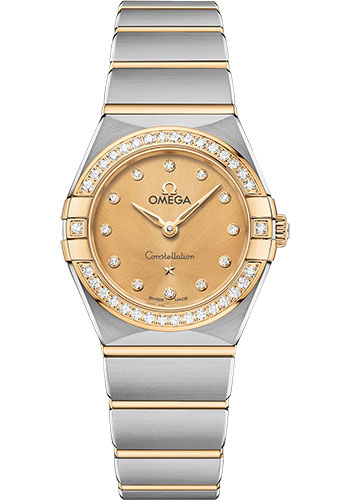 Omega Watches - Constellation Manhattan Quartz 25 mm - Steel and Yellow Gold - Style No: 131.25.25.60.58.001