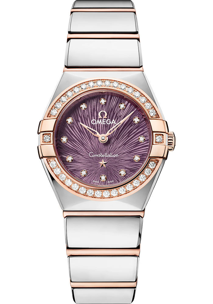 Omega Watches - Constellation Manhattan Quartz 25 mm - Steel and Sedna Gold - Style No: 131.25.25.60.60.002