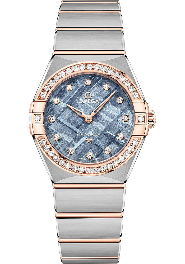 Omega Watches - Constellation Manhattan Quartz 28 mm - Steel and Sedna Gold - Style No: 131.25.28.60.99.001