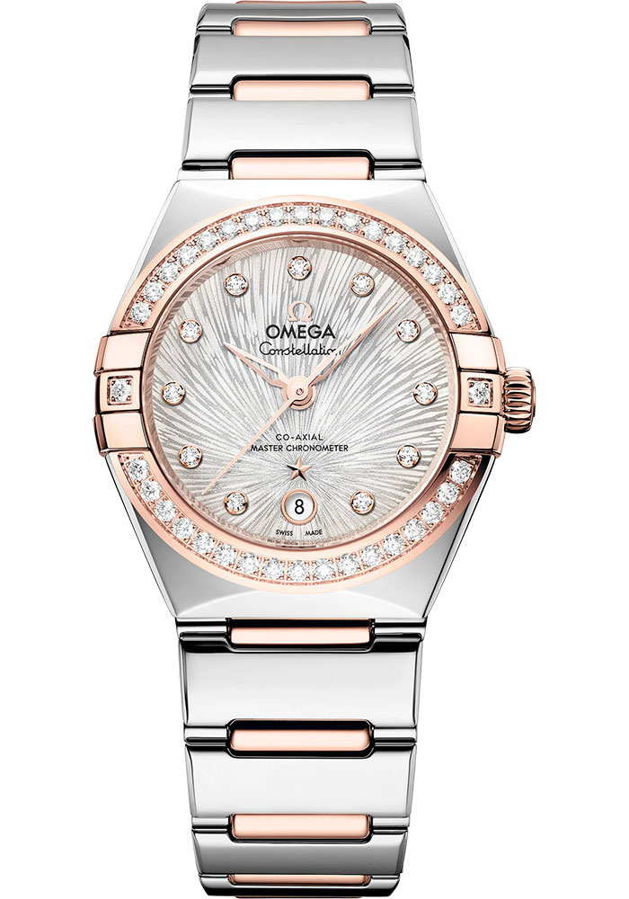 Omega Watches - Constellation Manhattan 29 mm - Steel and Sedna Gold - Style No: 131.25.29.20.52.003