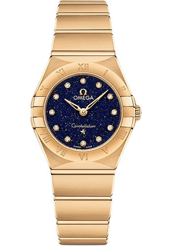 Omega Watches - Constellation Manhattan Quartz 25 mm - Yellow Gold - Style No: 131.50.25.60.53.001